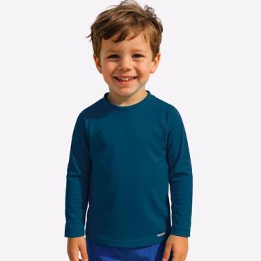 Imagem de Blusa Infantil Praia Piscina Natação Proteção Solar 1 Ao 10 - Jagar, M
