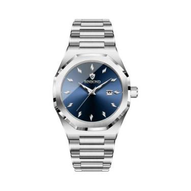Imagem de Relógio De Pulso Masculino De Quartzo BINBOND De Luxo À Prova d'Água E