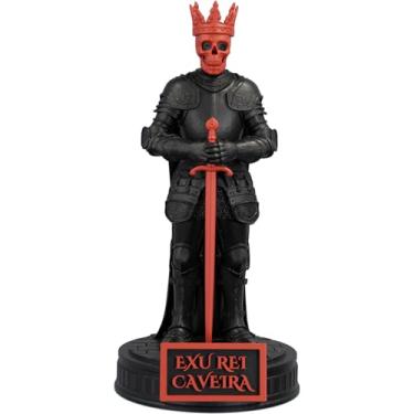 Imagem de Estátua Exu Rei Caveira Umbanda Candomblé (Cor Nox Sanguine)