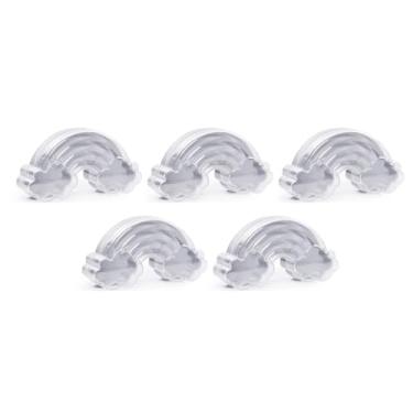 Imagem de Grupo Mirandinha Conjunto com 5 Caixinhas Acrílicas Arco-Íris Transparente – Porta-Doces e Porta-Jóias – Decoração de Festa e Lembrancinhas