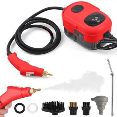 Imagem de Limpador a vapor de alta pressão 2500W Máquina limpeza pressurizado temperatura Limpadores portáteis mão com 3 cabeças pincel para uso doméstico Detal