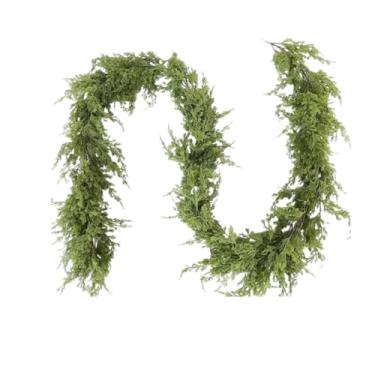 Imagem de Decoração de Parede para Lareira com Folha Cipreste Simulada e Rotinheiro Casa Forma Realista Sempre Verde Flexível Moldagem Personalizada Ambiente Fe