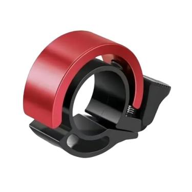 Imagem de Sino de bicicleta clássico, buzina de segurança giratória para adultos, buzina de aviso universal para ciclismo e acessório de equipamento(Red-single22-1pcs)
