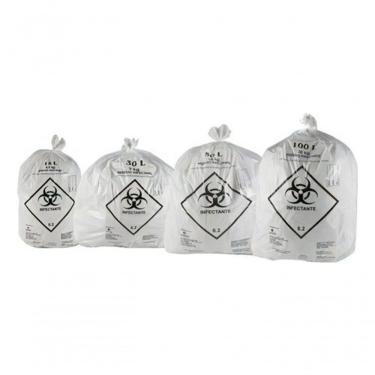 Imagem de Sacos De Lixo Infectante Hospitalar 60 Litros 100 Unidades