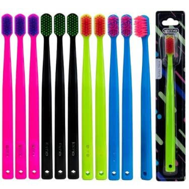 Imagem de Conjuntos de escovas de dentes com cerdas ultra suaves em embalagens de 12 e 48 unidades, escovas de dentes especialmente concebidas para gengivas sensíveis (ROSA/AZUL/PRETO/VERDE,(24) UNDS)