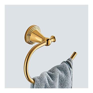 Imagem de 3FLQOOPP Toalheiro Toalheiro Toalheiro de Cobre Toalha/Rack de Banheiro, Base de Hardware de Banho de Latão Sólido Fixado na Parede Tipo Redondo Suporte de Armazenamento de Toalhas Ferragens de