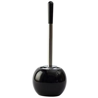 Imagem de Escova de vaso sanitário para banheiro, suporte de escova de vaso sanitário de cerâmica doméstica, escova de limpeza de cabelo macio para banheiro, conjunto de escovas de limpeza de vaso sanitário