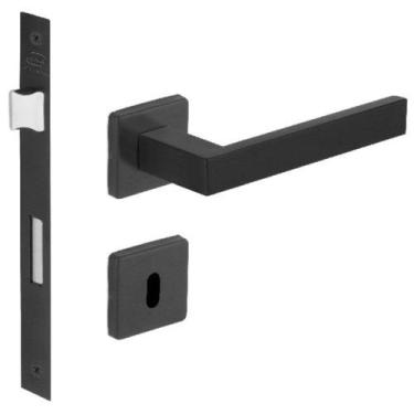 Imagem de Fechadura Imab Hato 2 inox Preto Maquina 55mm, Interna