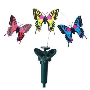 Imagem de Borboletas Para Jardim Movido Energia Solar Ou Pilha - HUADA