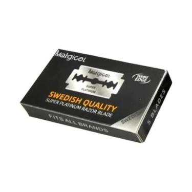 Imagem de Lâminas De Barbear De Aço Inoxidável Para Homens, 100 Peças, Lâminas D