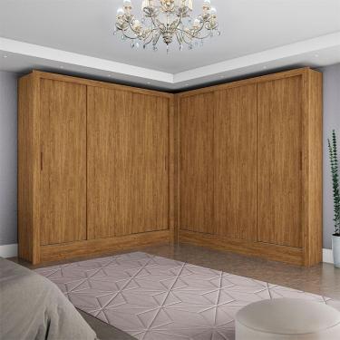 Imagem de Closet Casal Duplo Dubai 6 Portas 6 Gavetas Cinamomo