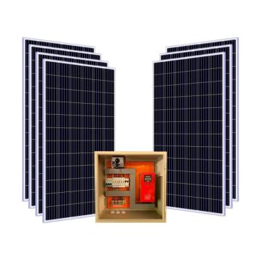 Imagem de Kit Solar P/ Bomba (ca) De 1.25 Cv Trifásica 220v – Com Inversor Giulli Solar Drive