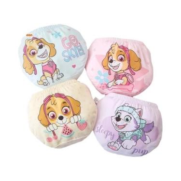 Imagem de Conjunto De 4 Calcinhas De Algodão Paw Patrol Para Meninas, Respirávei