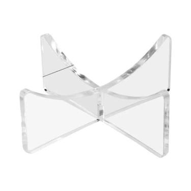 Imagem de Suporte De Bola De Acrílico Transparente Para Basquete, Rugby, Futebol