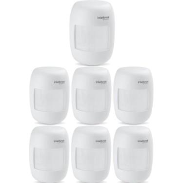 Imagem de Kit 7 Sensores Alarme Passivo Infravermelho Com Fio Interno IVP 3000 C