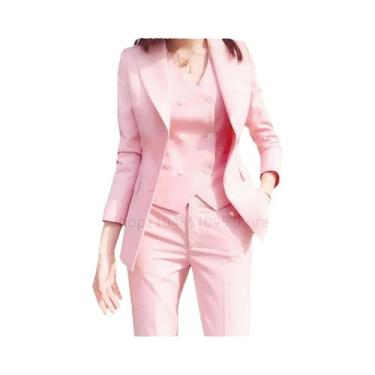 Imagem de Blazer Slim Fit Para Mulheres, Moda De Outono De Alto Padrão Para Escr