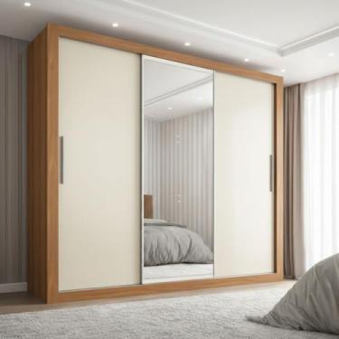 Imagem de Guarda-roupa Viena Espelho Central Yescasa