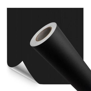 Imagem de Papel de Parede Adesivo Vinilico Premium Touch Textura Linhas Preto 50