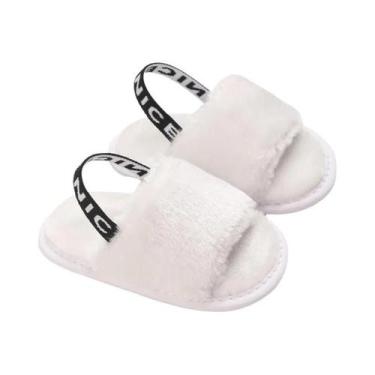 Imagem de Sapatos De Batismo Para Meninas Recém-Nascidas, Brancos, Com Solado De