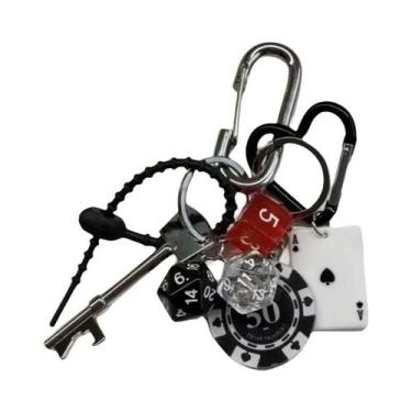 Imagem de Chaveiro De Luxo Moderno Para Bolsa, Pingente De Liga De Zinco King Tr