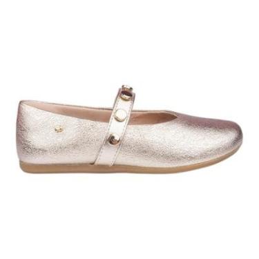 Imagem de SAPATILHA INFANTIL PAMPILI DOURADO METALIZADO CLÁSSICA 75801-Feminino
