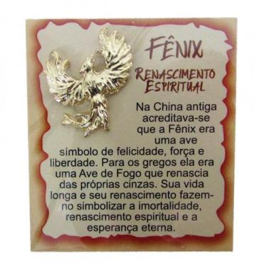 Imagem de Mini talismã da sorte de bolsa ou carteira - fênix - B.E.