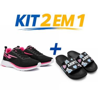 Imagem de Kit Tenis Esportivo Feminino Design Moderno Leve Confortavel Caminhada