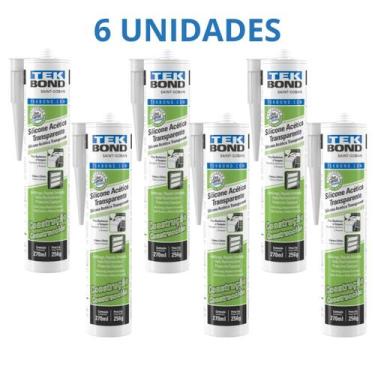 Imagem de Silicone Acético Transparente Construção 256g / 270ml Tekbond, 6