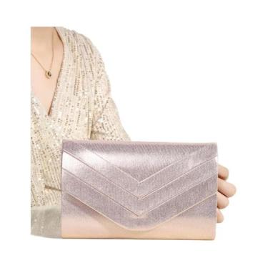 Imagem de Bolsa de Noite Elegante em Veludo com Corrente - Bolsa de Luxo Quadrad