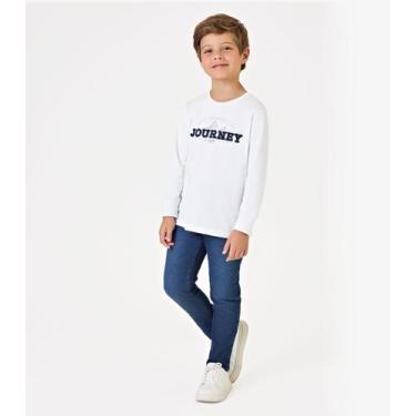 Imagem de Conjunto Camiseta Com Calça Jeans Trick Nick Branco, 2, Branco