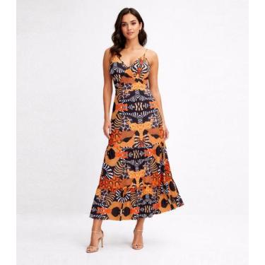 Imagem de Vestido Longo Feminino Transpassado Select Preto, M, Preto
