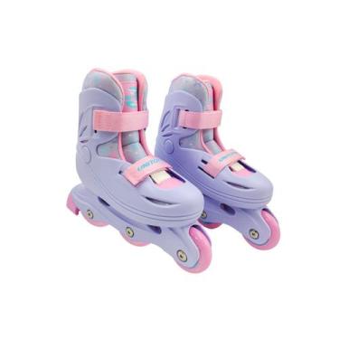 Imagem de Patins Inline Candy Lilás Tamanho 32-33 (P) - Unitoys