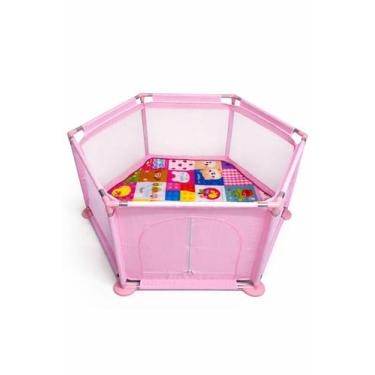 Imagem de Cercadinho para Bebê Portátil Infantil Rister Baby Colorido Chiqueirin