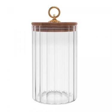 Imagem de Pote Mantimento com Tampa de Bambu 850ml Classic - ROJEMAC