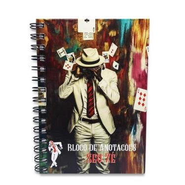 Imagem de Caderno Agenda Bloco de Anotações Zé Pilintra 50 Folhas - flash