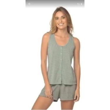 Imagem de Pijama Curto Shortdoll DeMillus Baby 220144 Verde Etéreo, 42