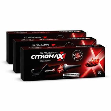 Imagem de Gel Para Baratas Citromax 30g (3 com 10g)