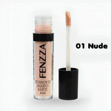 Imagem de Corretivo Liquido Matte Fenzza Alta Cobertura - 4ml Cor:01 NUDE, 01 NU