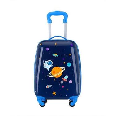 Imagem de Mala Infantil de Bordo e Escolar 47x29x20cm - Leve, Resistente e Fácil