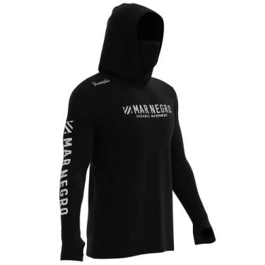 Imagem de Camisa Pesca Camiseta Proteção Solar Capuz e Protetor de face X Protec