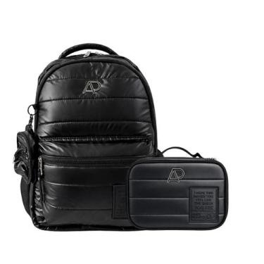 Imagem de Kit Mochila De Costas Alice Palucci Com Chaveiro e Estojo Box Pra 36 P