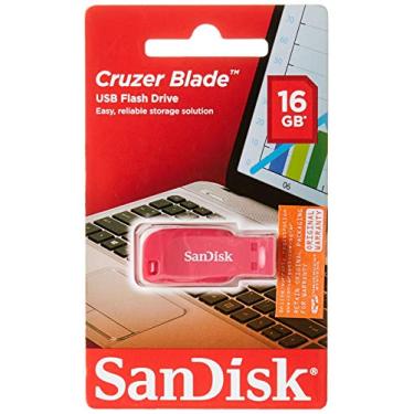 Imagem de Pen Drive 16GB USB 2.0 Cruzer Blade Rosa - SanDisk