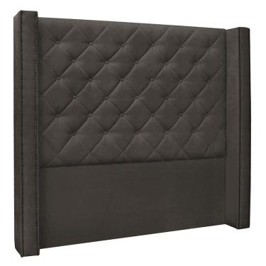 Imagem de Cabeceira King 1,95m Vicenza Suede Cinza