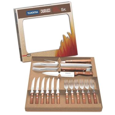 Imagem de Kit para churrasco 15 peças Tramontina 22399028