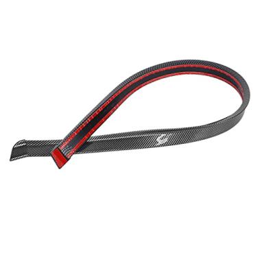 Imagem de Asa traseira, spoiler de borracha, cor de fibra de carbono para universal para caminhões