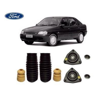 Imagem de 2 Kit Do Amortecedor Dianteiro Coxim Batente Rolamento Coifa