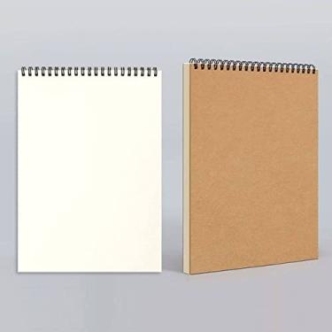 Imagem de Caderno Espiral A5 Caderno Espiral Caderno Forrado Grade em Branco Diário Diário Bloco de Notas Bloco de Notas para Papelaria de Escritório Escolar, 1