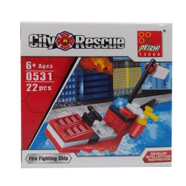 Imagem de Blocos De Montar Estilo Lego Peizhi City Rescue Carrinhos - Spider