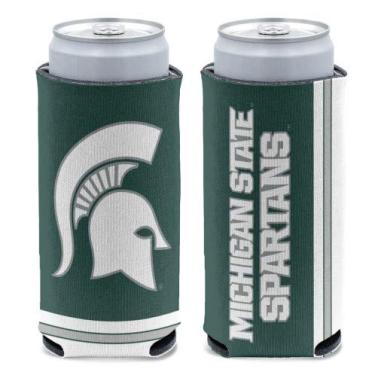 Imagem de WinCraft NCAA Michigan State Spartans Slim Cooler de lata, cores do time, tamanho único
