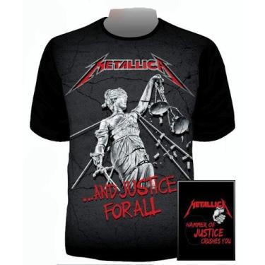 Imagem de Camiseta Rock Banda Metallica - Justice For All - E.S.G.